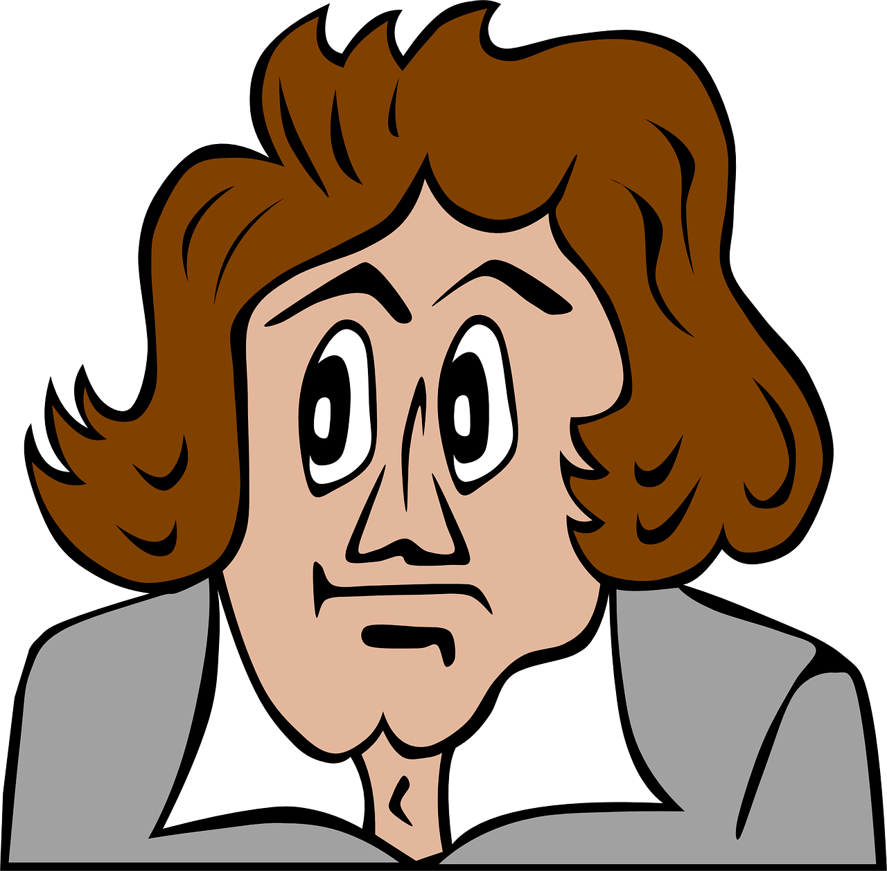 Cartoon Beethoven face